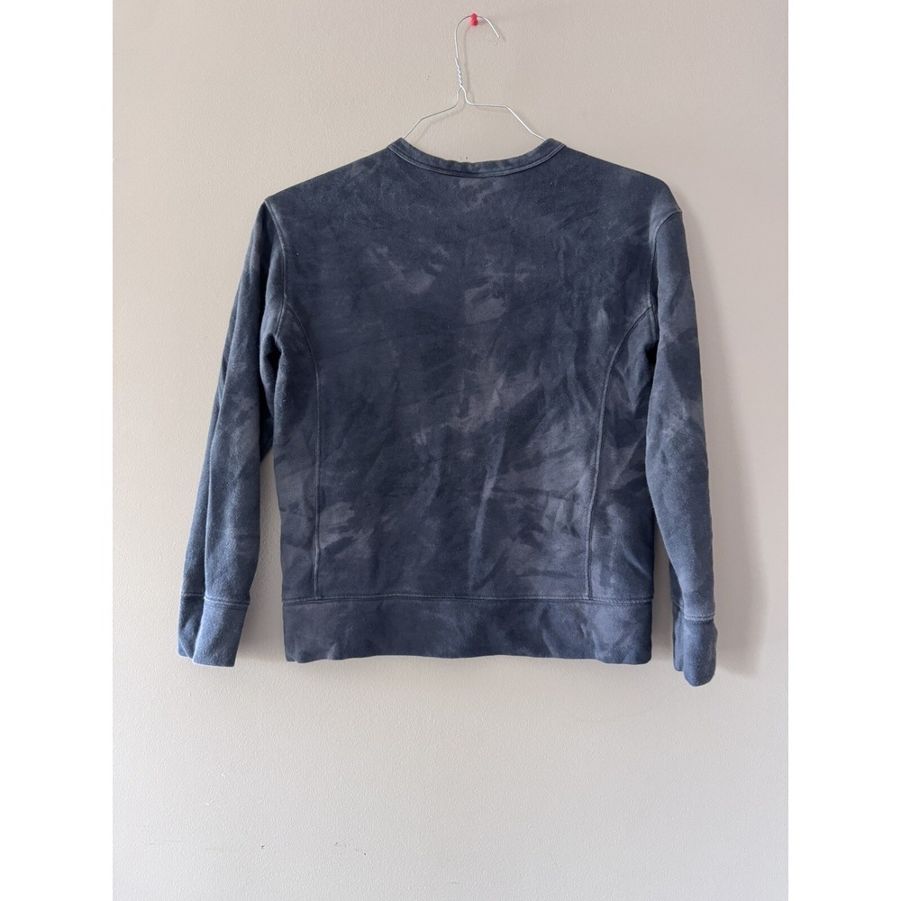 Old Navy Sweater Boys Size L 8/10 Gray Tie Dye Good Vibes Skeleton Peace EUC - Picture 2 of 6